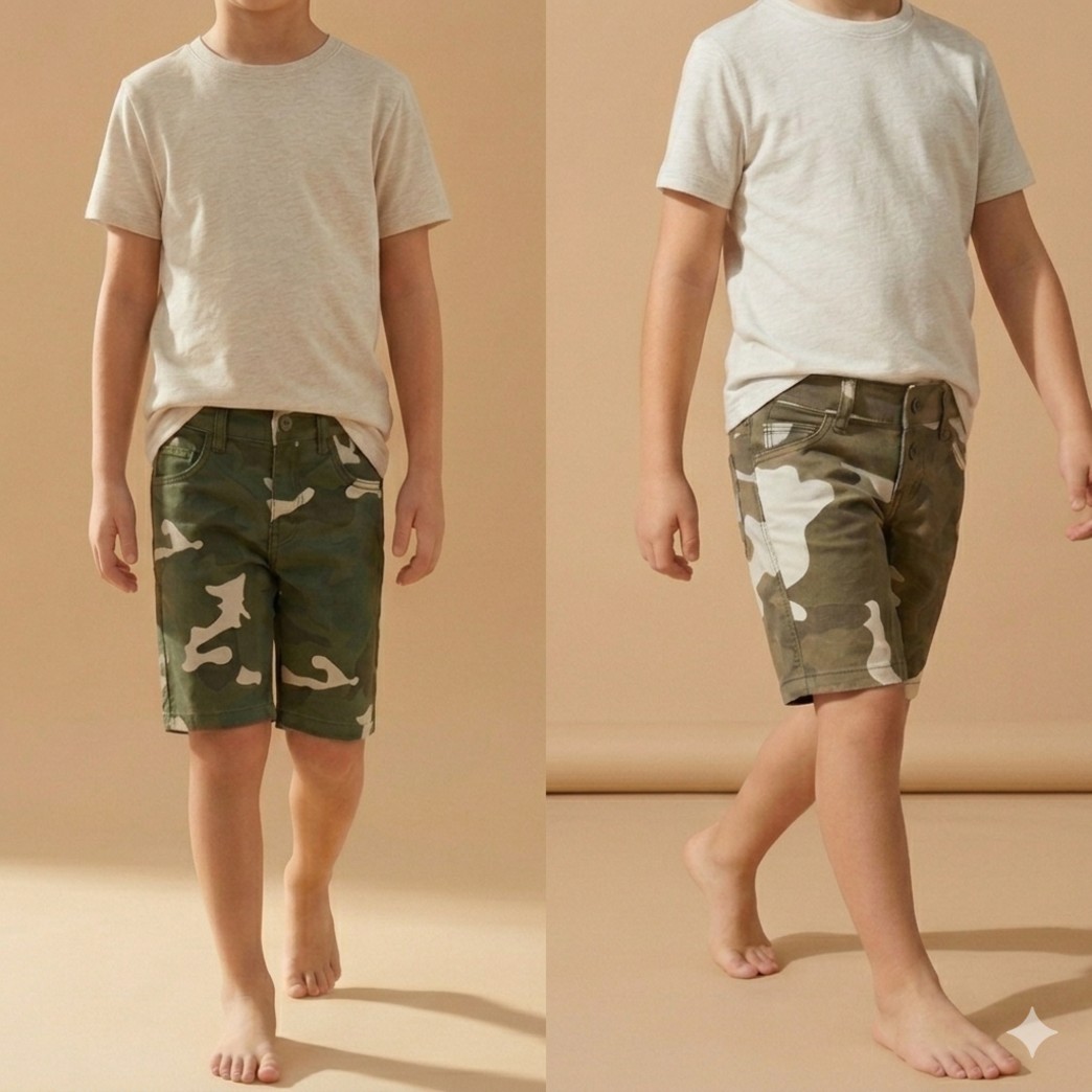 Camo Summer Shorts Unisex Lightweight