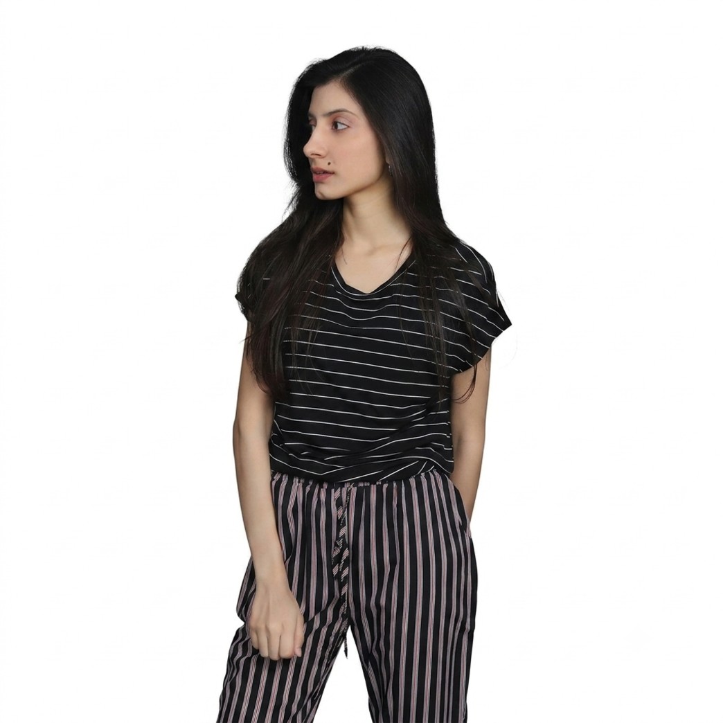 Original Almas Striped Stretchable T-Shirt